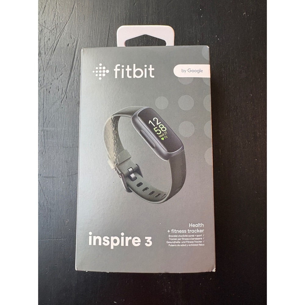 NEW (Open Box) Fitbit Inspire 3 Health Fitness Tracker - Midnight Zen Black